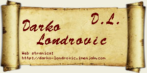 Darko Londrović vizit kartica